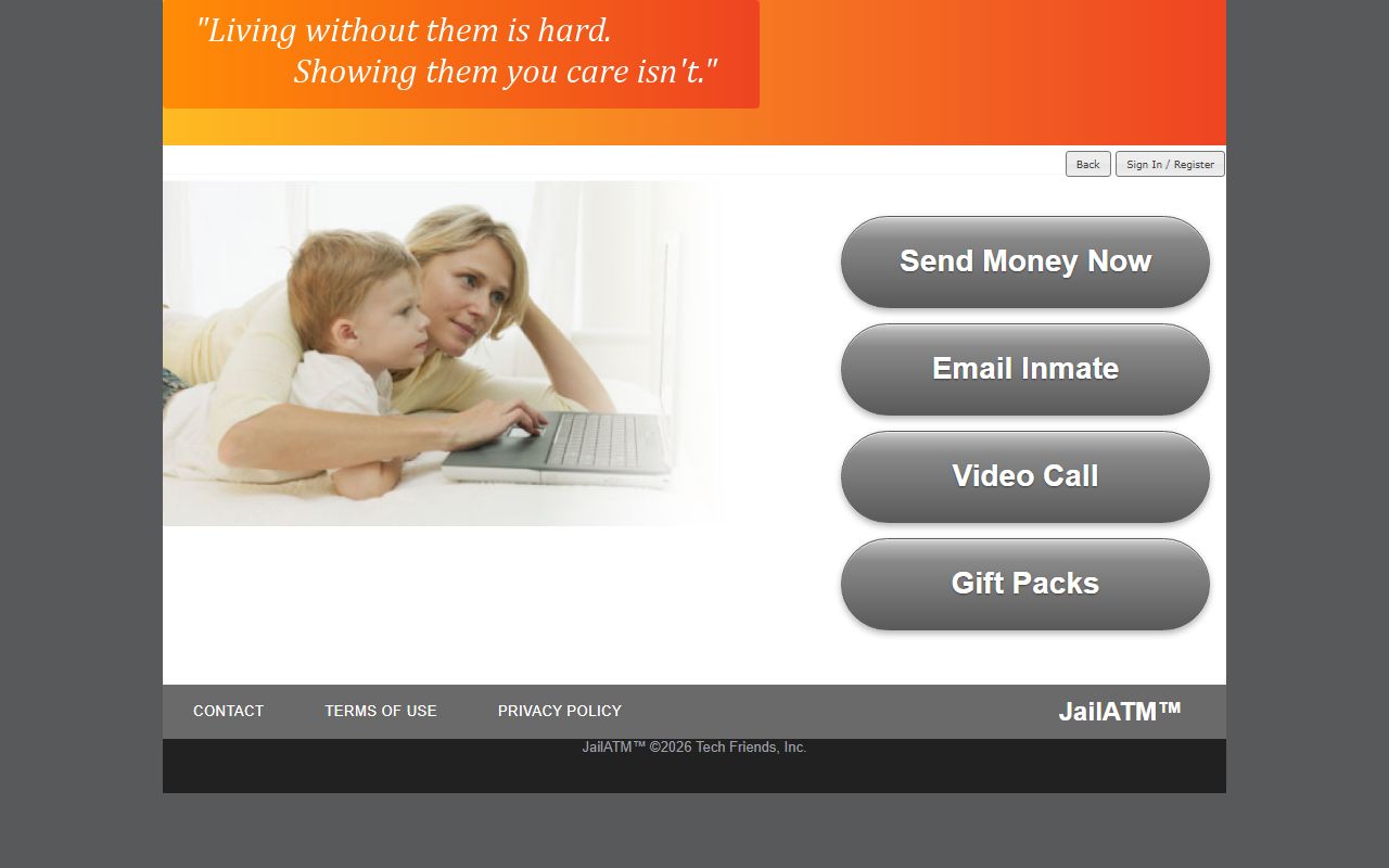 Live Oak County Jail inmate money deposit option through JailATM